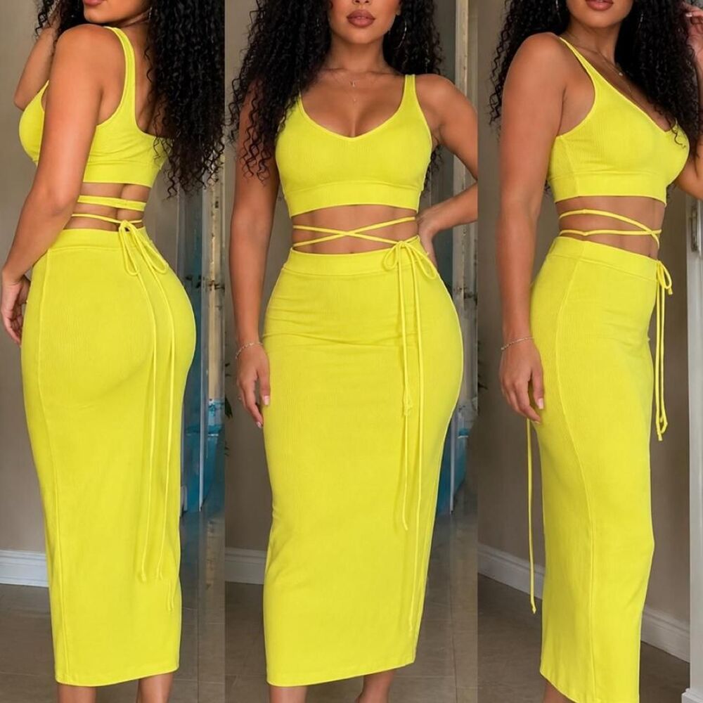 Rivir Yellow Two Piece Set